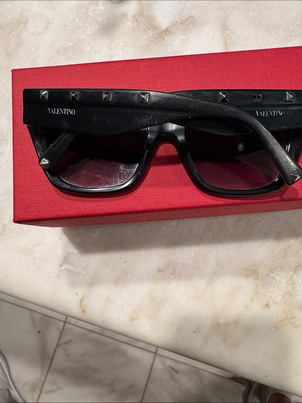 Valentino Black Cat-Eye Sunglasses - Picture 2 of 8